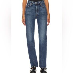 Levi's Women's Ribcage Straight Leg Blue Jeans